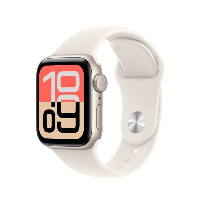 Apple Watch SE 3 Starlight Aluminium Case with Starlight Sport Band - Oraxxi