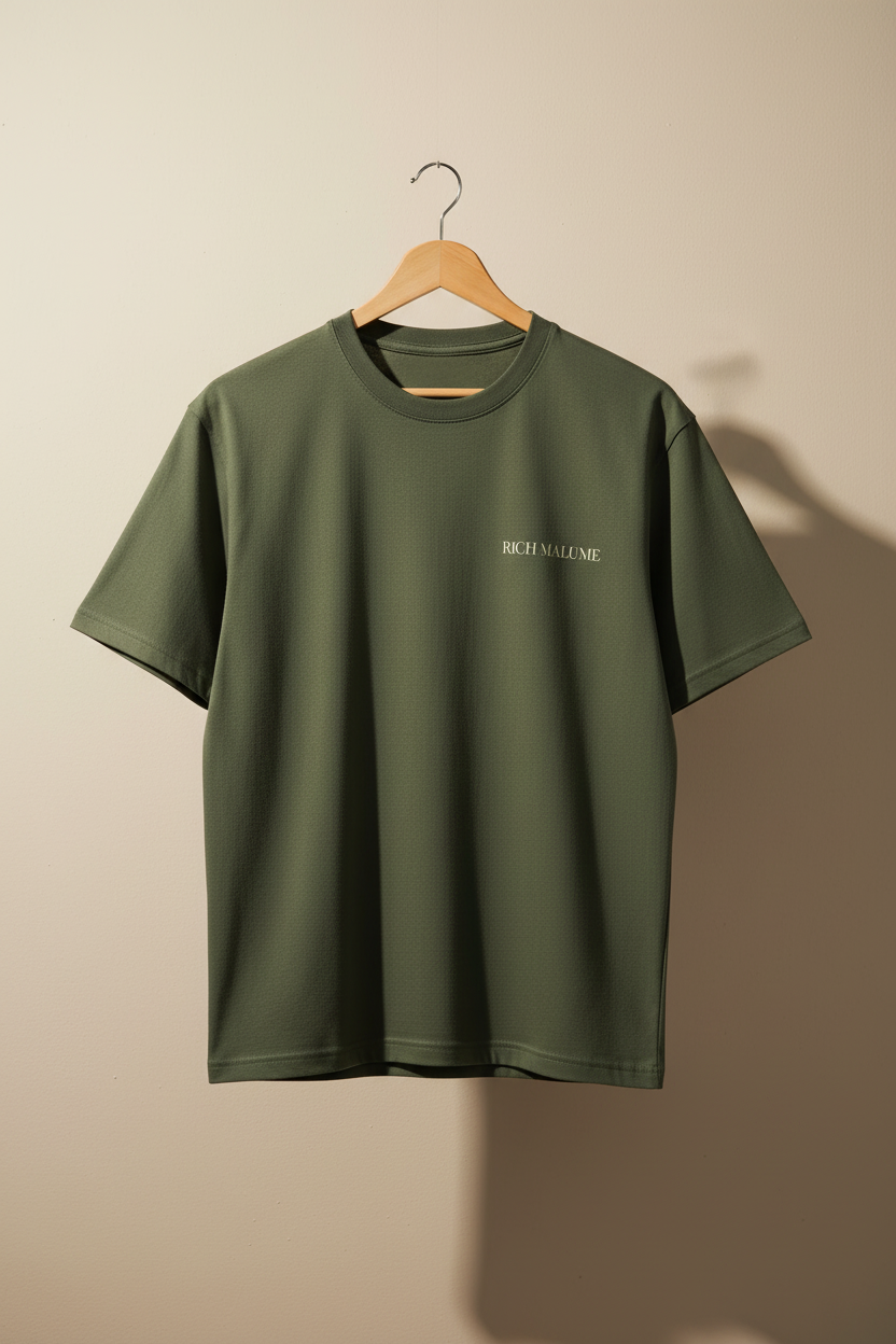 RICH MALUME Vibe Tee Olive - On hanger