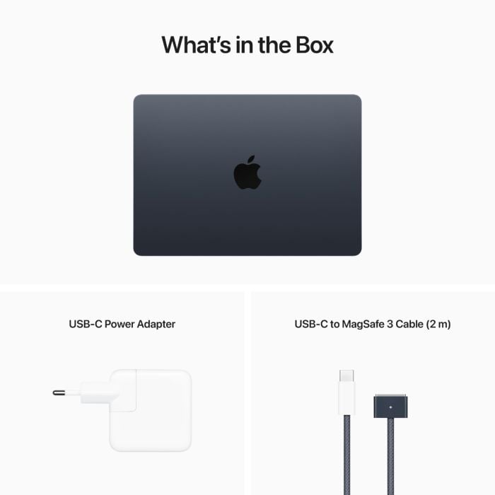 MacBook Air 13 - inch | Apple M2 chip | 8 - core CPU 8 - core GPU | 16GB | 256GB - Midnight - Oraxxi